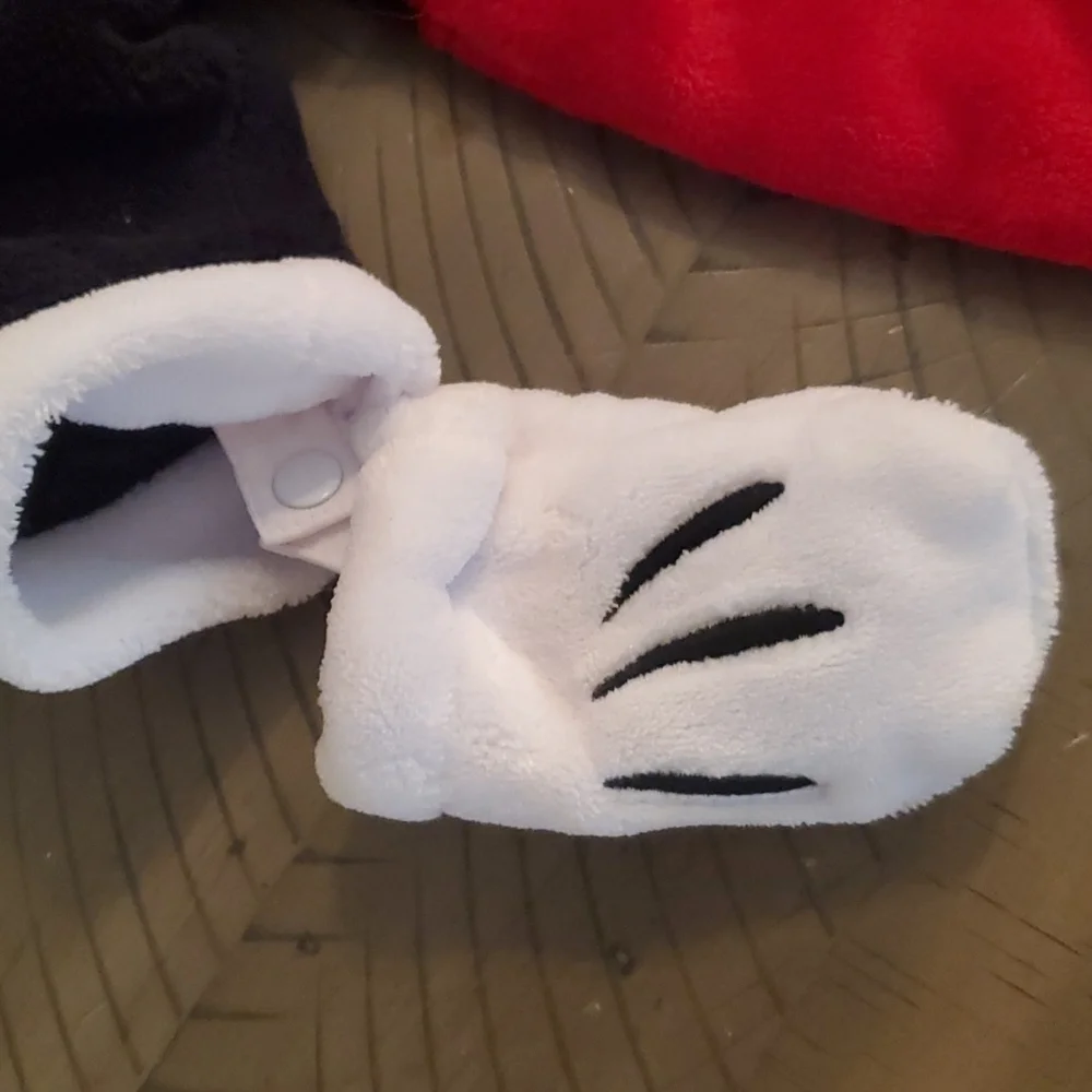 Fleece Mickey Mouse Zip Up Suit 3-6 months - Picture 3 of 7